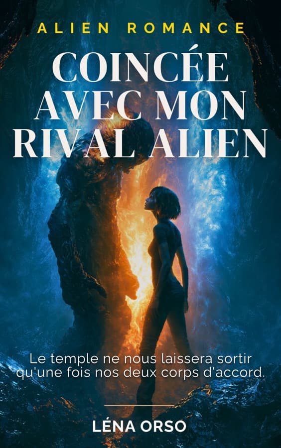 Couverture de Coincée avec mon rival alien
